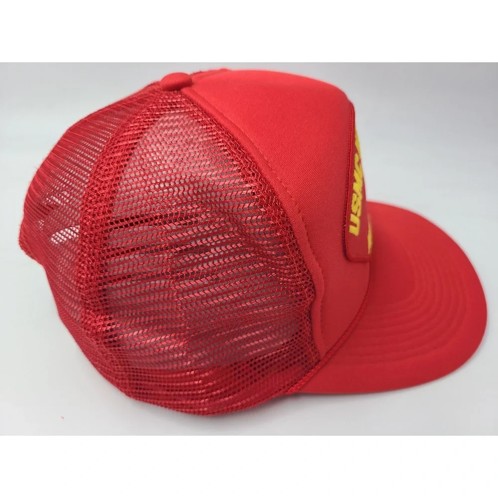 Vintage USMC Never Retired Always A Marine Patch‎ Mesh Trucker Snapback Hat Cap